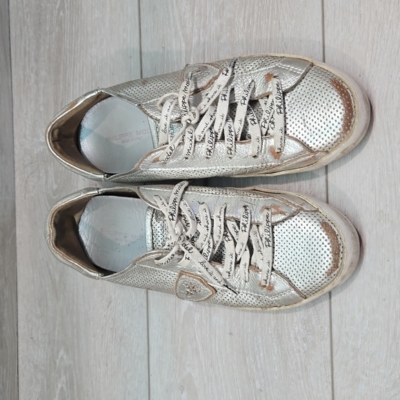 Philippe Model Paris Women Leather Sneakers shoes sz 39/9 - Picture 3 of 14